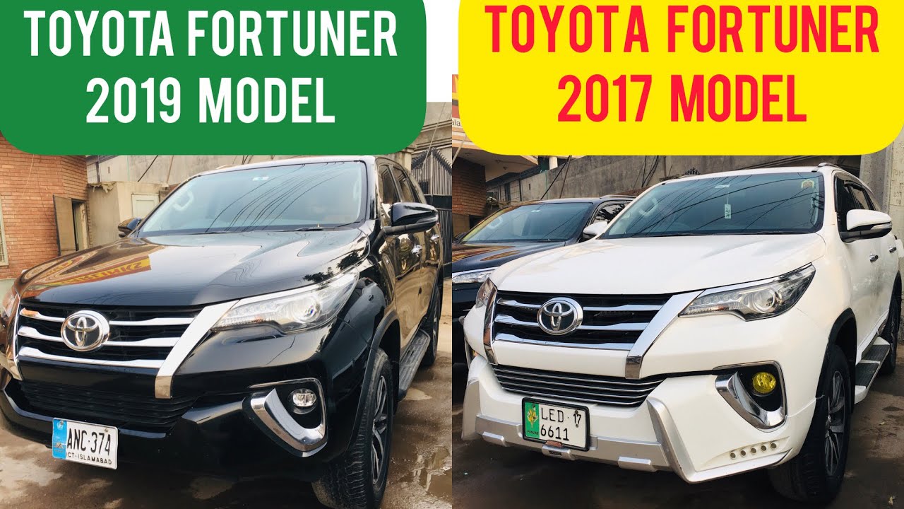 Toyota Fortuner 2019 & Toyota Fortuner 2017 Model For Sale in Pakistan