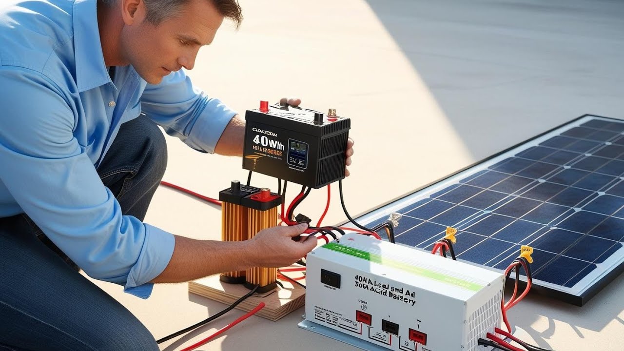 Simplest Solar Inverter solar Setup For One Room, Everyone can Afford !!! Solar Techsool