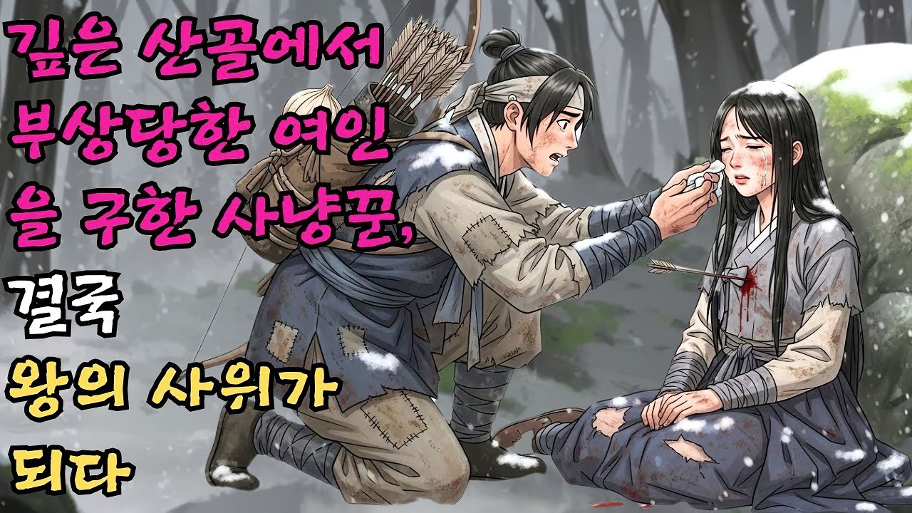 사냥을 포기하고 죽어가던 낭자를 구한 총각이 왕실의 잃어버린 금지옥엽을 살려내고 받은 상 | 야담 | 옛날이야기 | 전래동화 | 수면동화 #야담 #민담 #전설 #설화