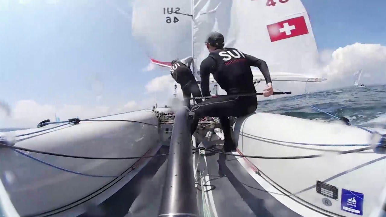470 downwind with Kilian Wagen and Gregoire Siegwart