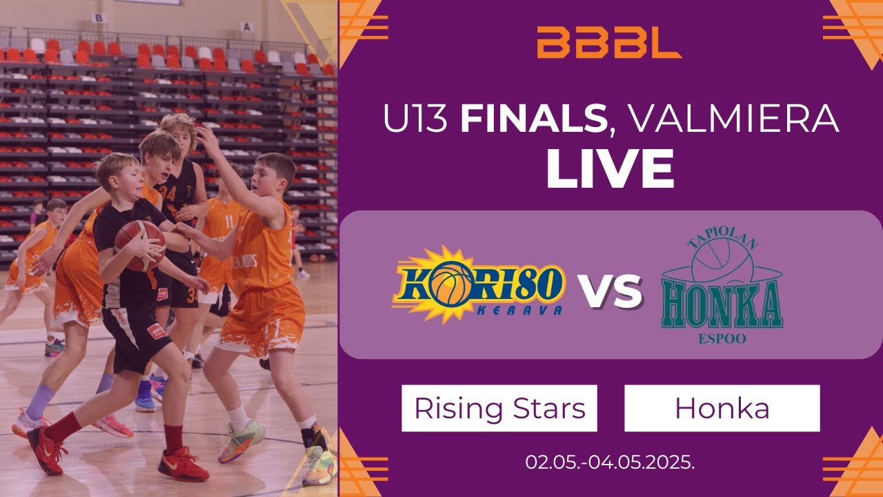 Rising Stars 2012 vs Tapiolan Honka 2012 | BBBL Boys U13 Final Stage | 9-12 places