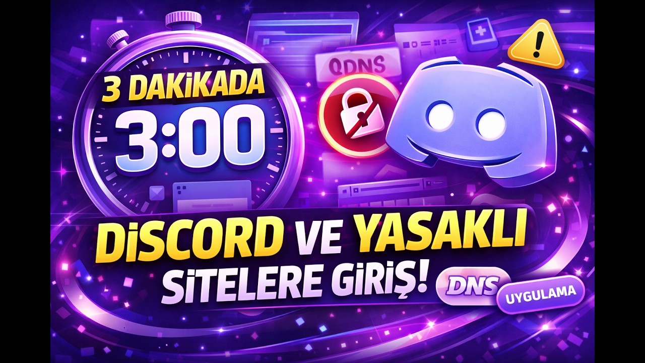 Türkiye’de Engelli Sitelere 3 Dakikada Giriş + Discord