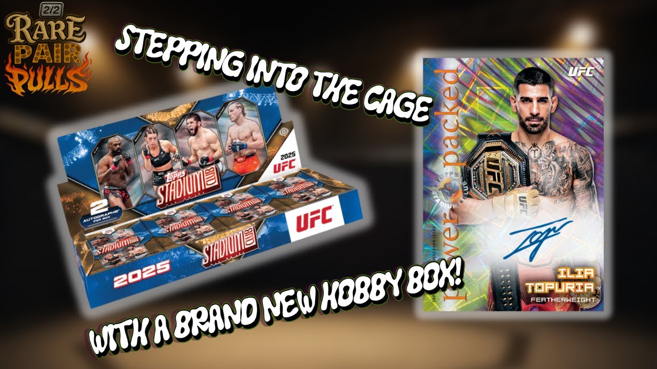 DID THIS HOBBY BOX DELIVER...OR DID I EXPECT TOO MUCH??🤔│TOPPS STADIUM CLUB UFC 2025 HOBBY BOX BREAK