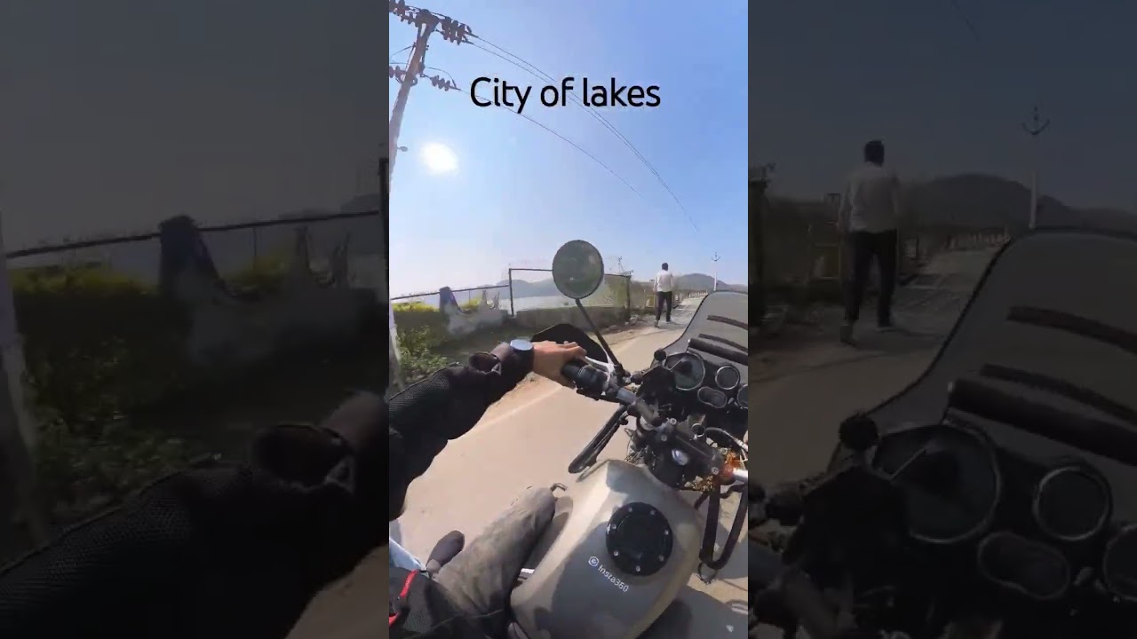 Exploring Udaipur Badi Lake on a Himalayan 411 #shorts