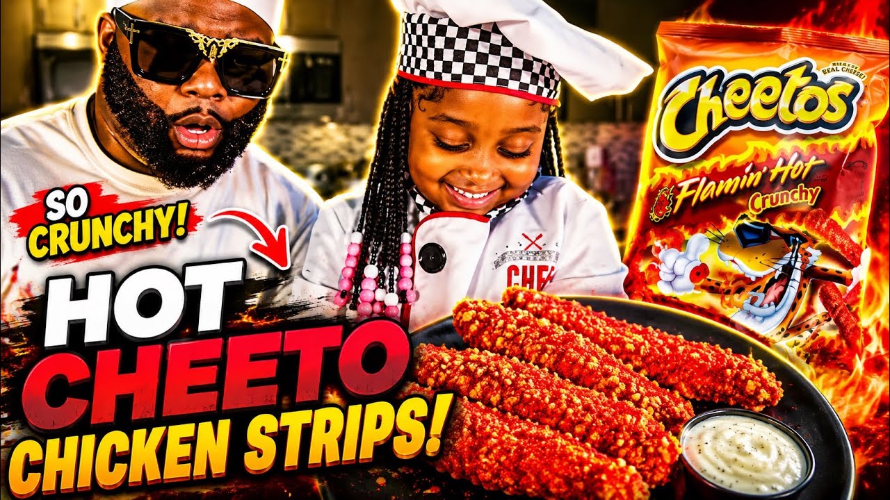HOT CHEETO CHICKEN STRIPS