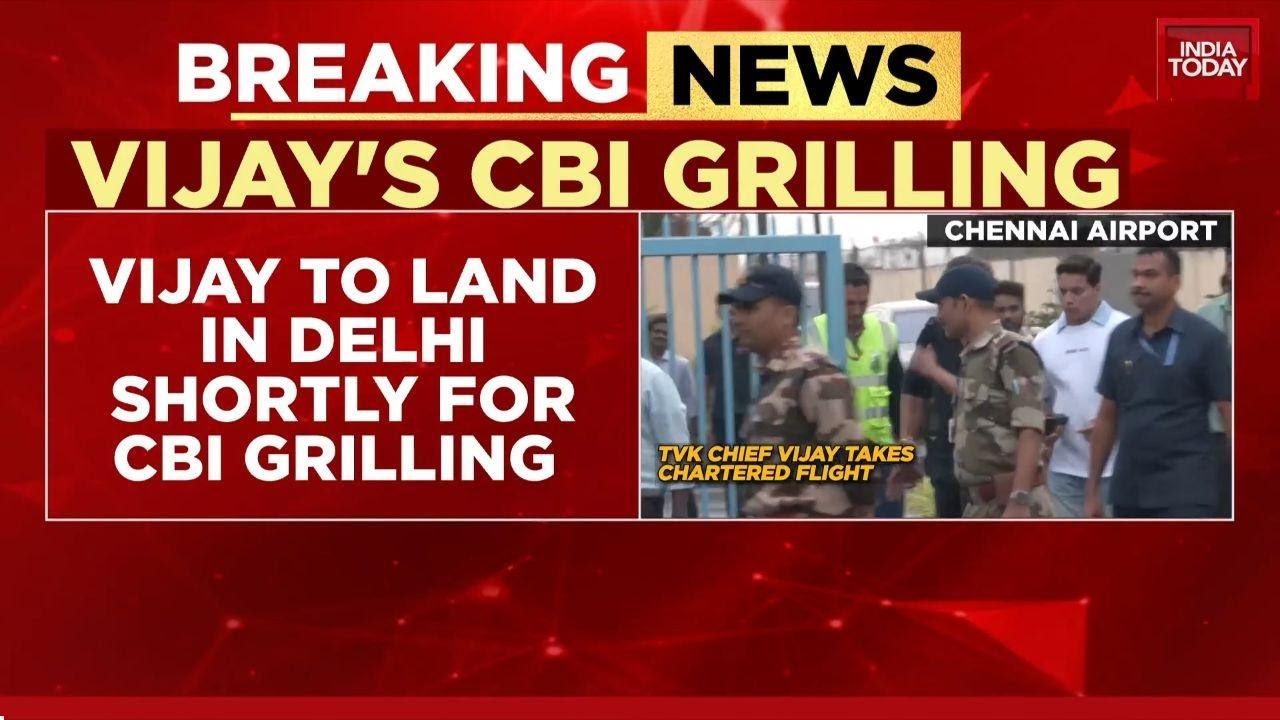 TVK Chief Vijay In Delhi For CBI Grilling Over Karur Stampede Tragedy | Tamil Nadu News |India Today