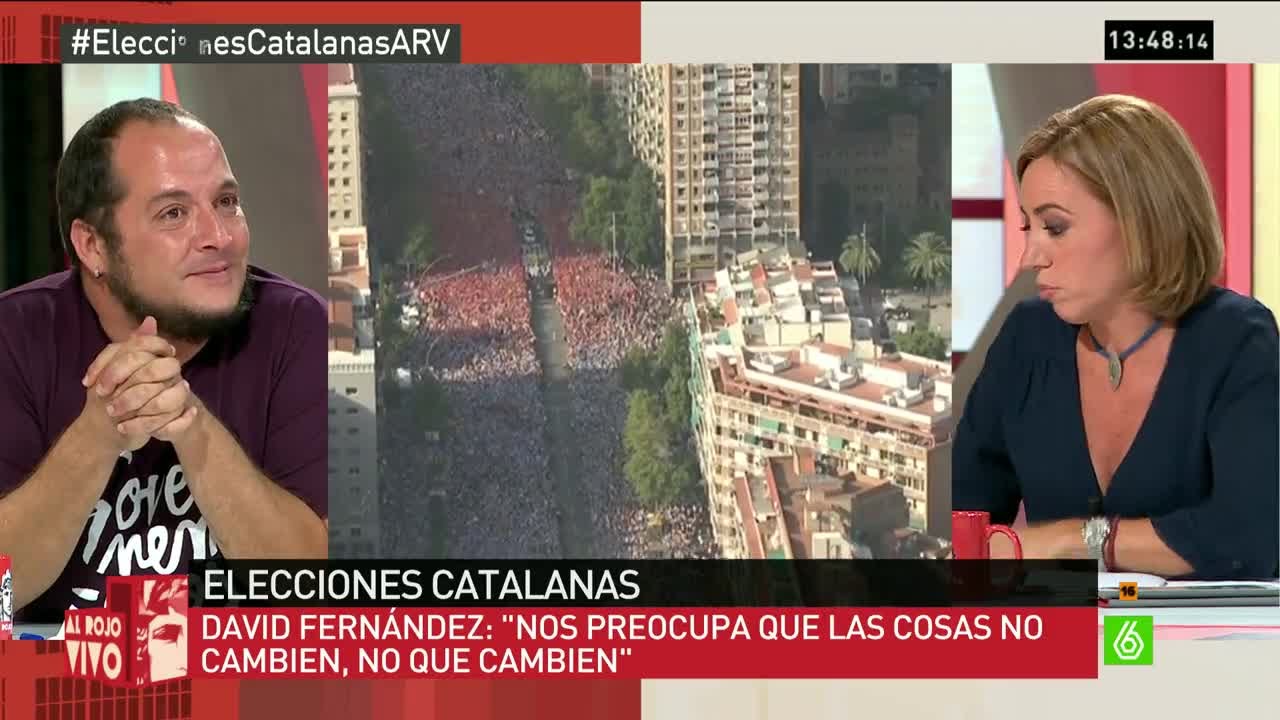 David Fernández a Chacón en Al Rojo Vivo, sobre el zapatazo a Rato: 