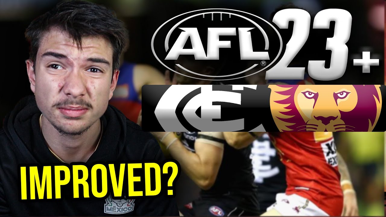 AFL 23 NEW PATCH UPDATE!! + AFL Carlton v Brisbane Watch Along Live Stream