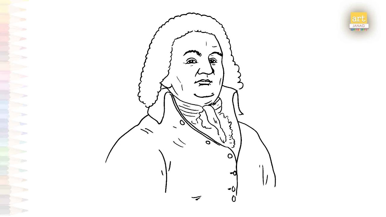 Mirabeau drawing easy | Portrait Art | How to draw Comte De Mirabeau step by step | #artjanag