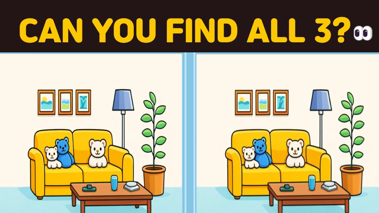 【findthedifference 】can you find all 3?#games  #gaming #puzzle #脳トレ #틀린그림찾기 #퀴즈 #치매예방 #gameplay