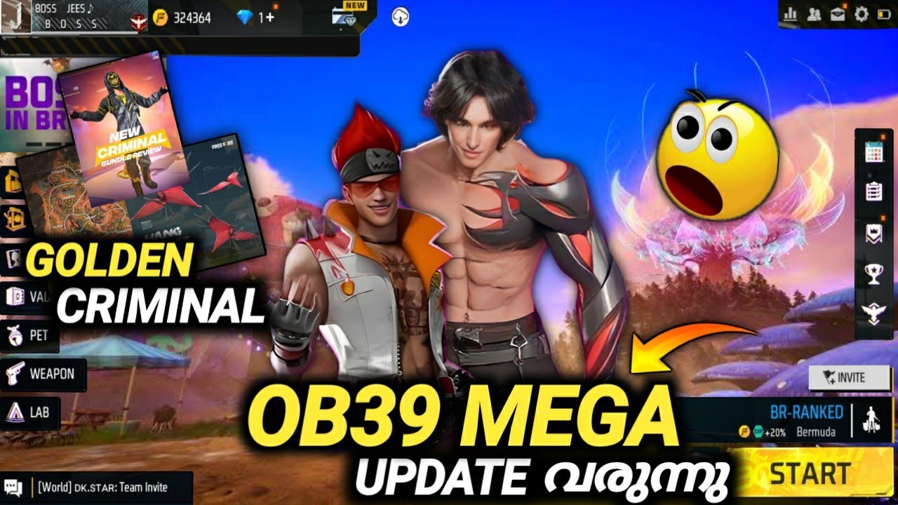 Ob39 Update New Changes Free Fire | Old Free Fire Return🤔 | Golden Criminal🔥 FreeFire New Event