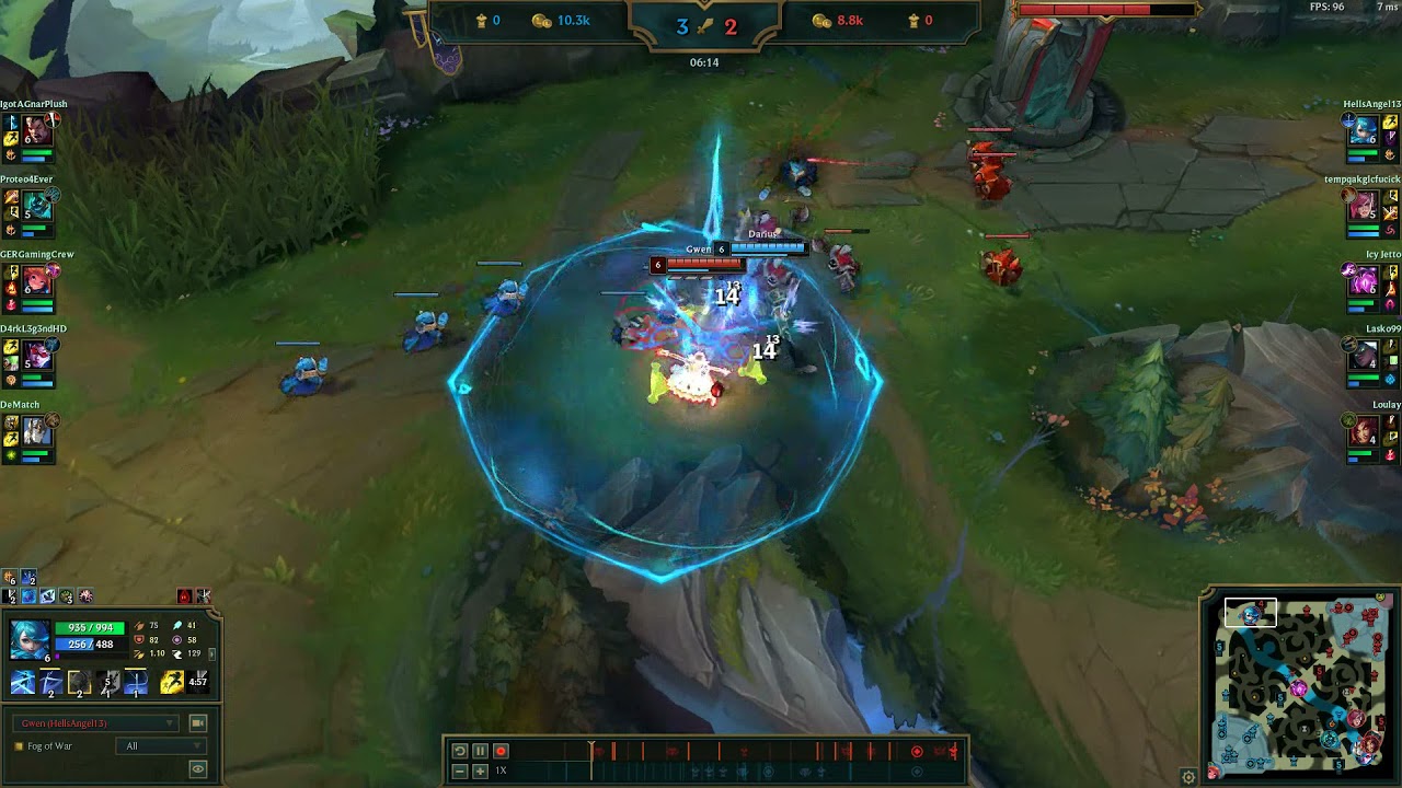 How to Beat Darius with just a Doran's Ring (Gwen lvl 6 gameplay)