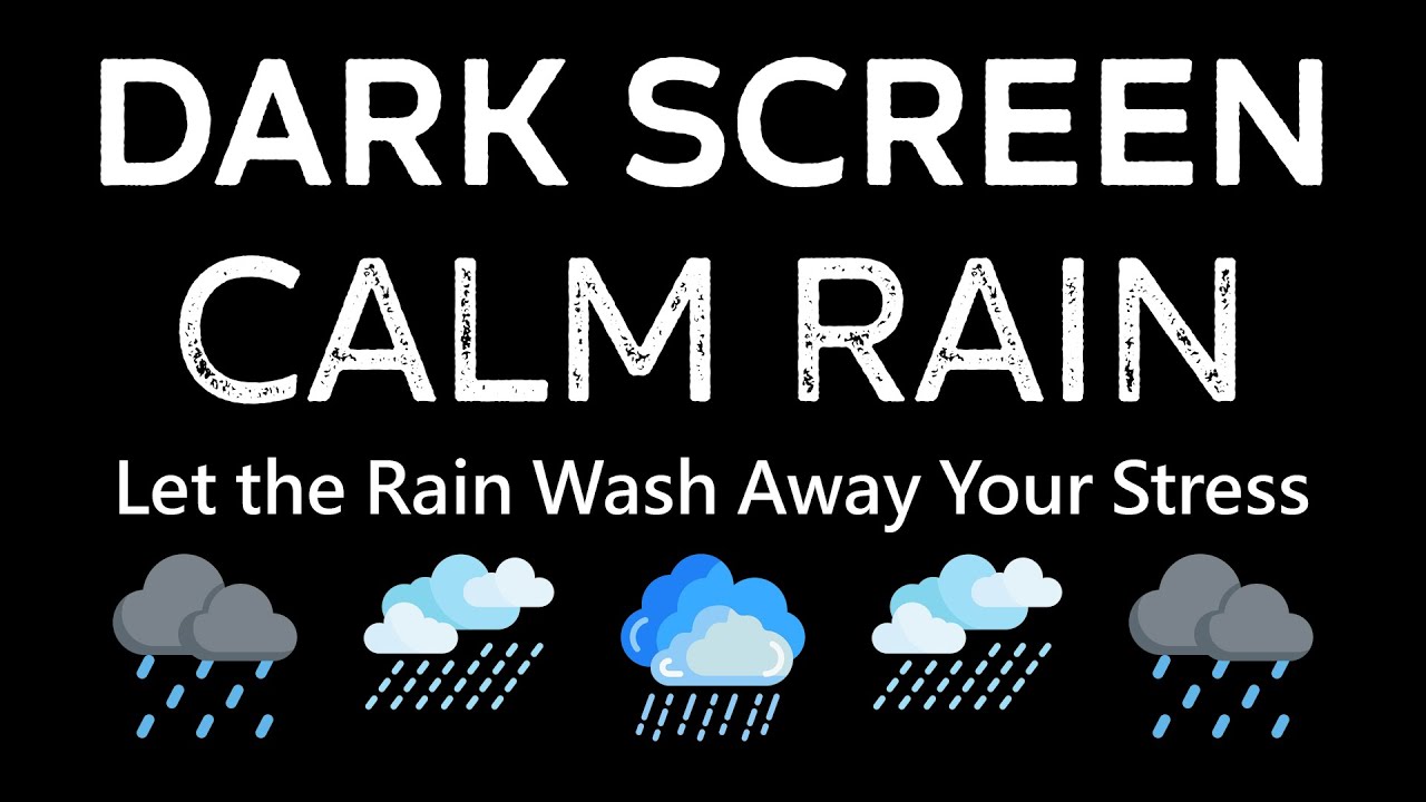 Beat Insomnia Instantly: Sleep Soundly with Relaxing Rain (Dark Screen)