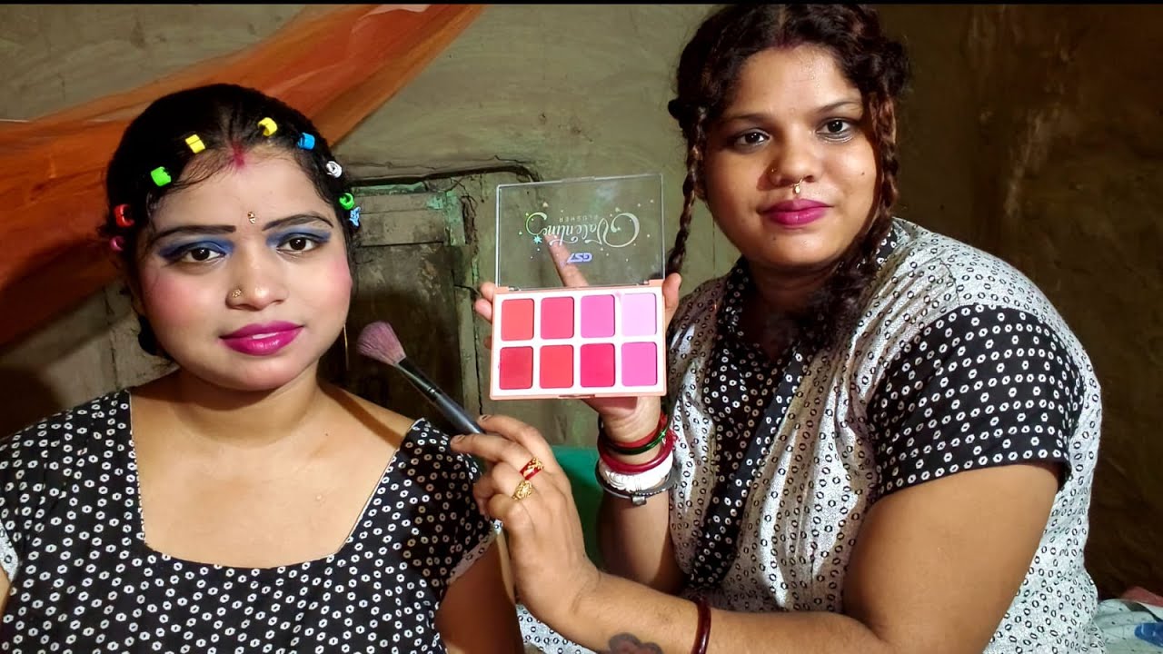 ASMR|| Makeup & Brazilian Hair Binding Doing My Sweet Sister (Whispering) 💗