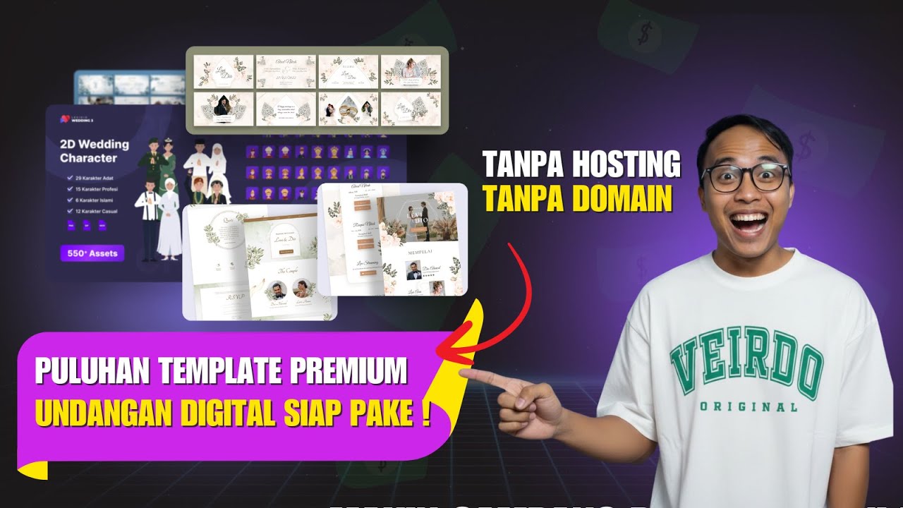 Buat undangan digital tanpa hosting dan domain ! Cara mulai bisnis undangan digital untuk pemula