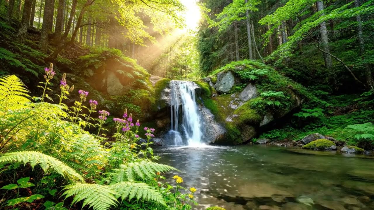 Waterfall Ambience Relax with Nature for 2 Hours
