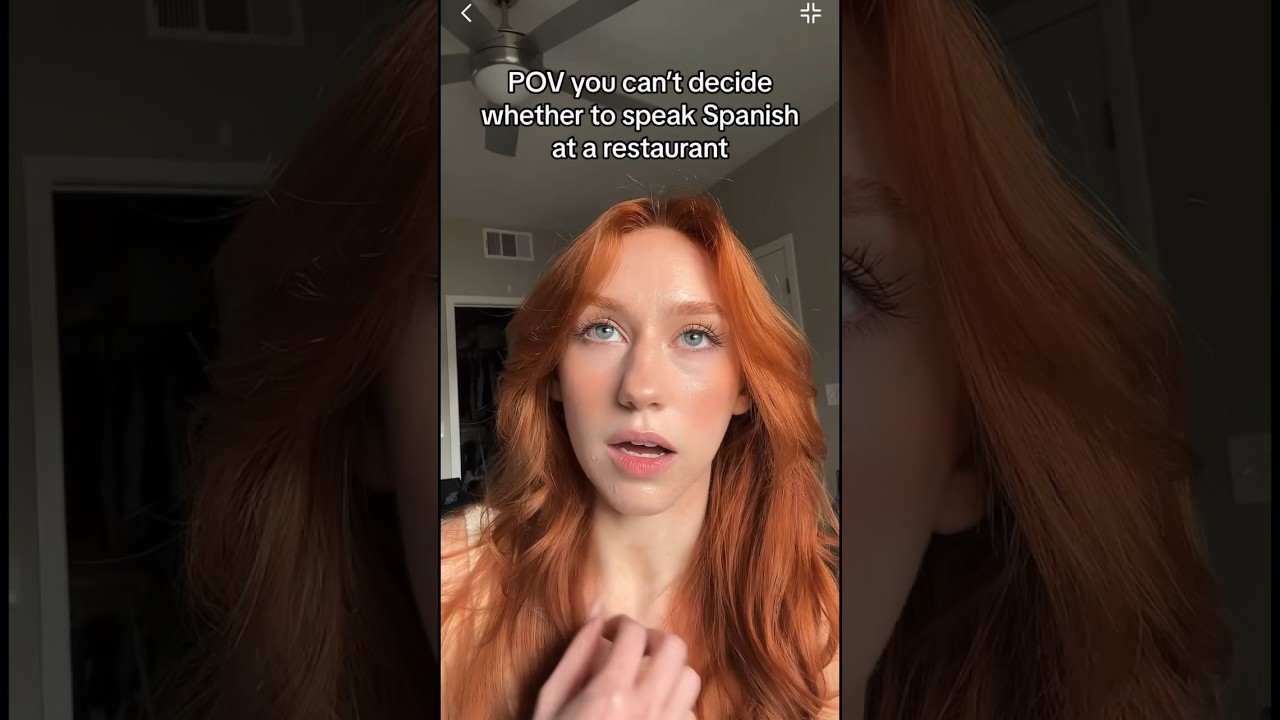 POV: вы не можете решить, говорить ли по-испански в ресторане #pelirroja #latina #spanish #ifykyk