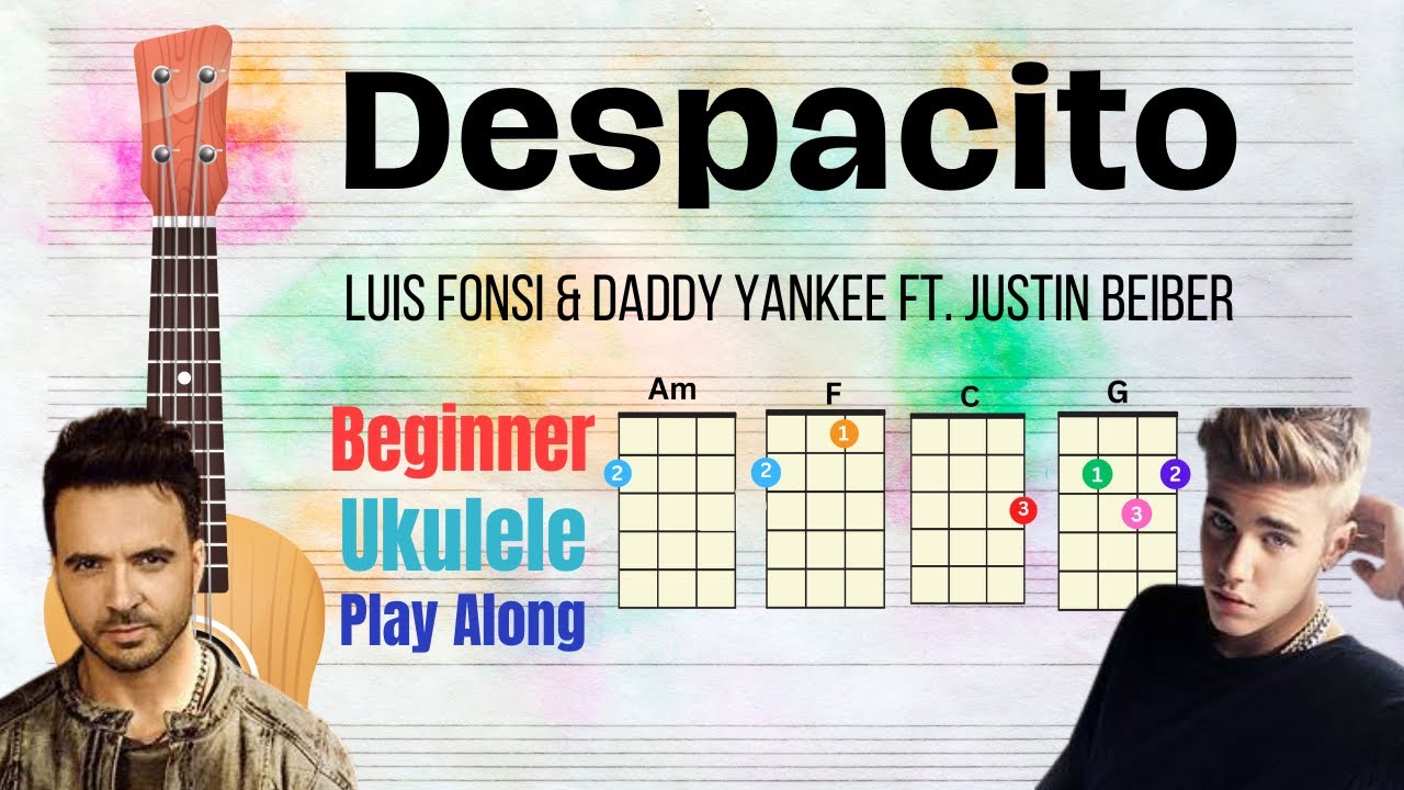 Despacito - Ukulele Play Along (Am-F-C-G)