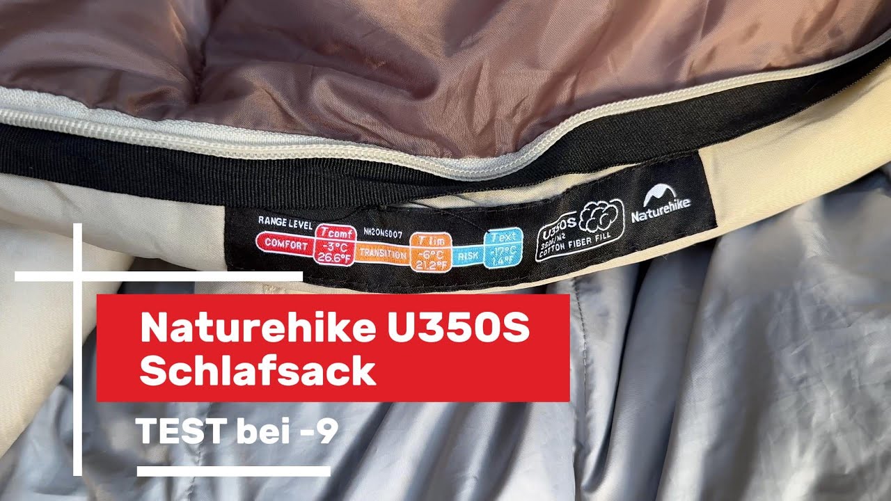 –9 °C Schlafsack-Test ❄️ Naturehike U350S von #temu - Günstig, aber wie warm wirklich?