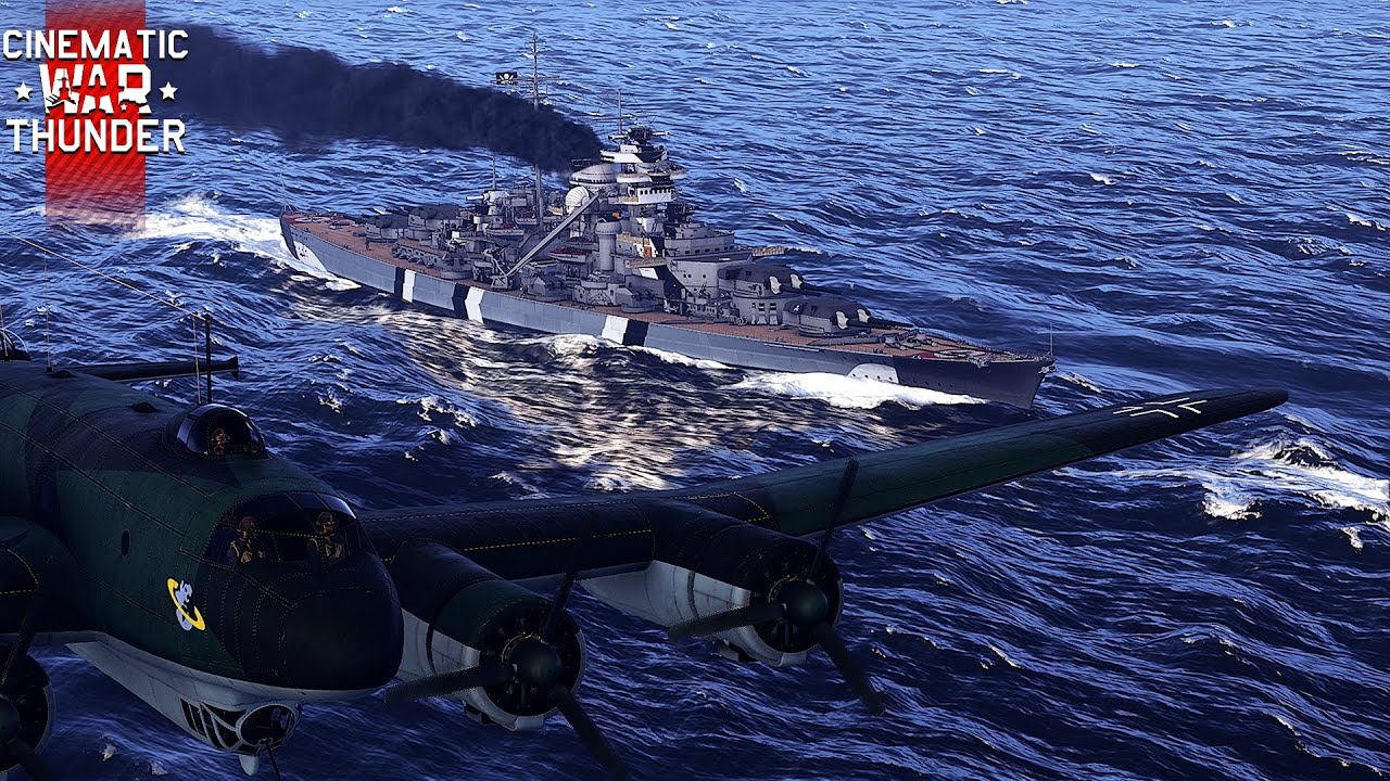 German Battleship Bismarck | 380mm Guns in the Atlantic Ocean | War Thunder Cinematic 2025