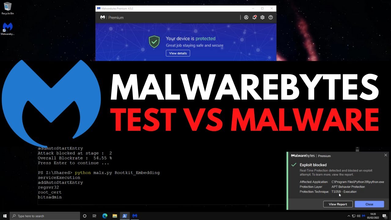 Malwarebytes: Test vs Malware