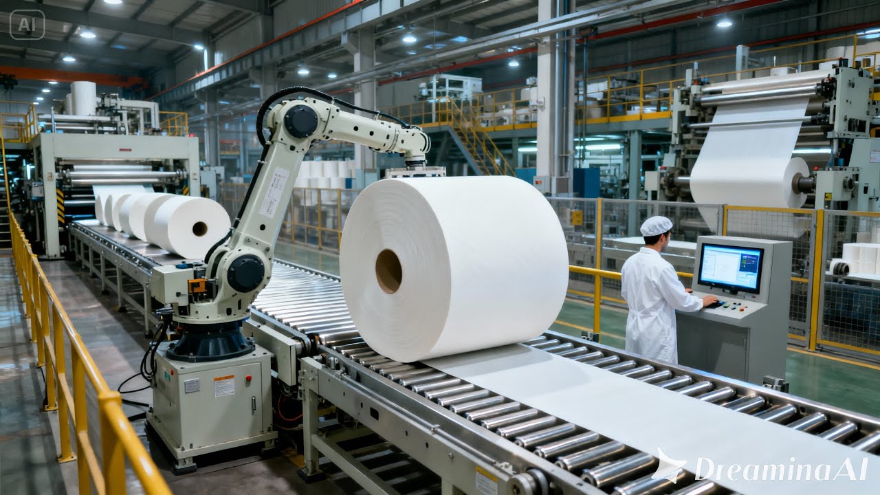 Inside a Toilet Paper Factory: The Most Modern Manufacturing Process in the United States
