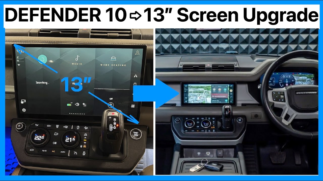 Land Rover Defender L663 Pivi Screen Upgrade from 10