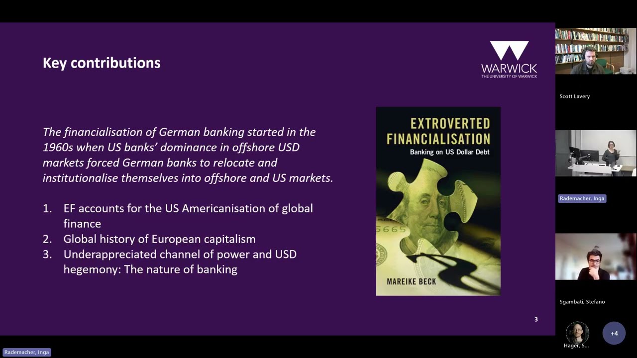 CITYPERC Book Launch - Mareike Beck - Extroverted Financialisation