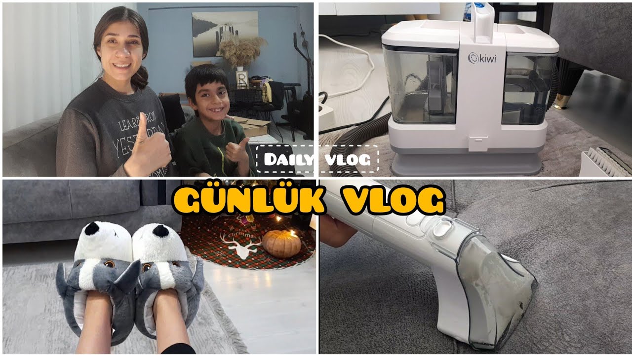 KIWI KOLTUK VE HALI YIKAMA MAKİNESİNİ DENEDİM 🫧 BÜTÜN GÜN KARGO AÇTIK 📦 ERİŞTELİ MERCİMEK YEMEĞİ 🍲