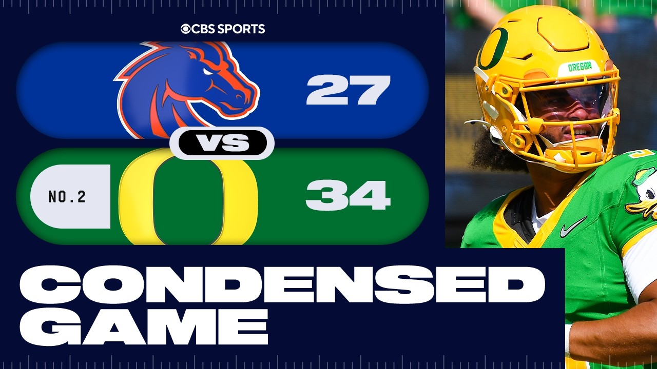 Boise State Broncos vs No. 2 Oregon Ducks Highlights | Week 1 Condensed Game