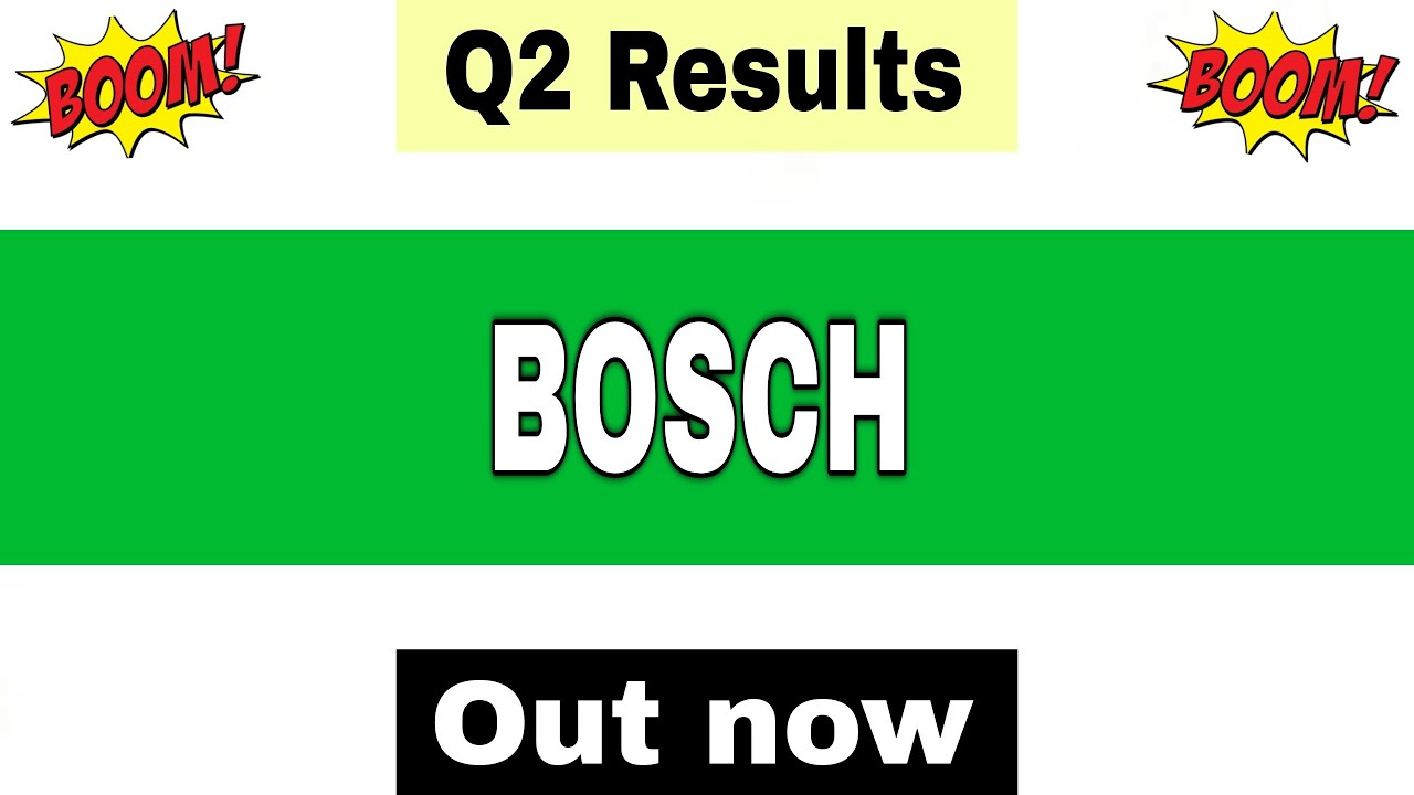 Bosch Q2 Results 2026 | Bosch Results Today | Bosch Share Latest News | Bosch share | Bosch ltd
