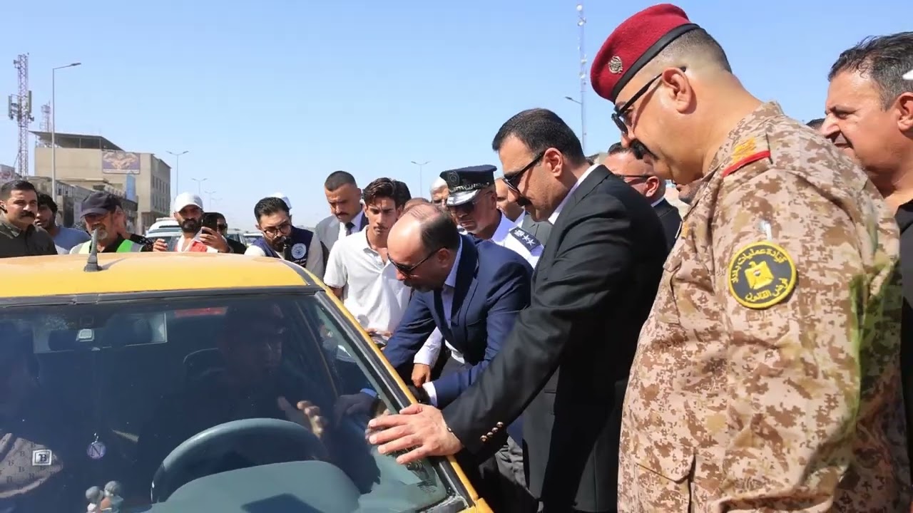 امين بغداد المهندس عمار موسى كاظم ، يفتتح مجسّر ساحة ٨٣ (الشهيد حارث السوداني) مدخل مدينة الصدر 
