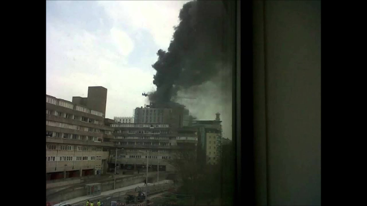 Large Fire In Southampton City Centre (Thursday 3rd April 2014)