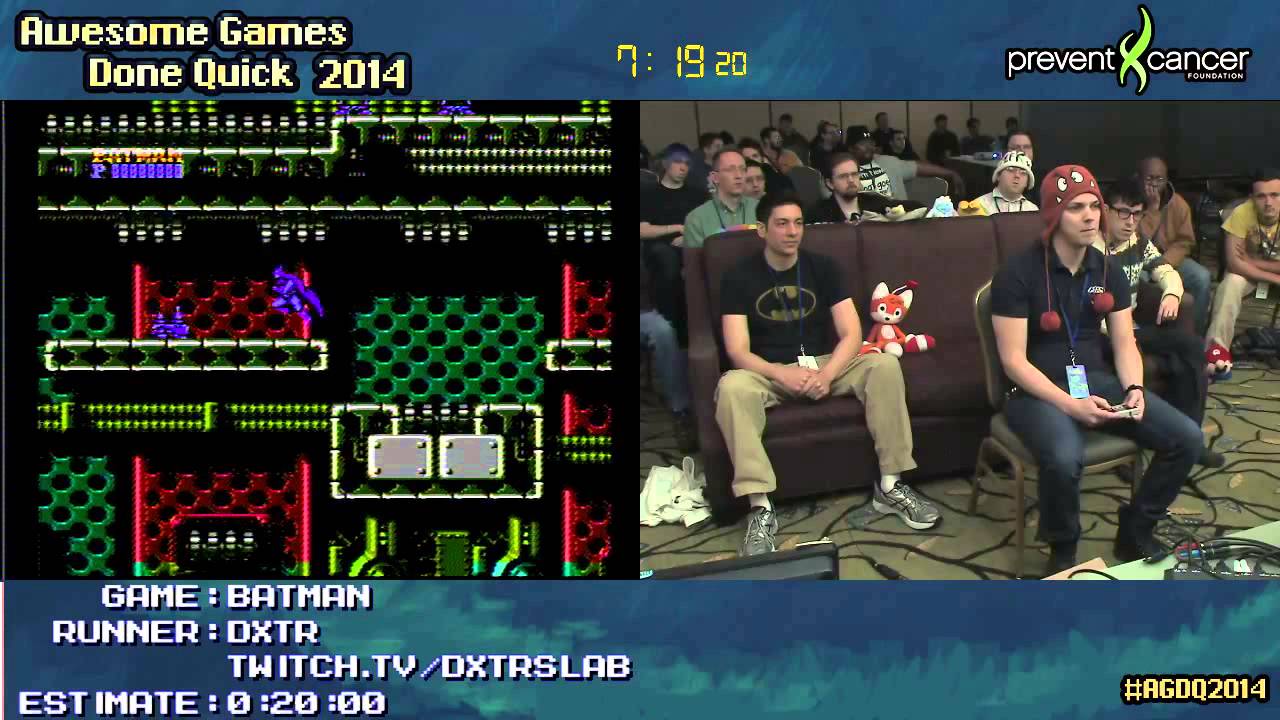 Batman NES :: SPEED RUN (0:10:34) Live by dxtr #AGDQ 2014