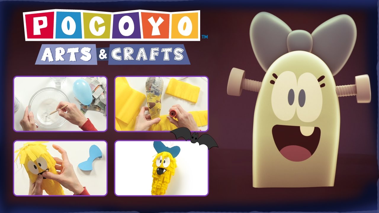 ✂️POCOYÓ ESPAÑOL📏: Arts & Crafts - Piñata de Valentina (Halloween) |CARICATURAS y DIBUJOS ANIMADOS