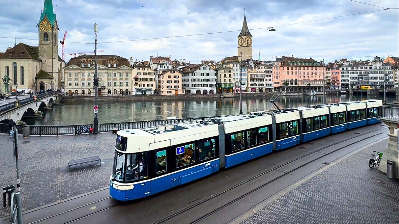 Stra&szlig;enbahnen in Z&uuml;rich, Schweiz 🇨🇭 | Z&uuml;ri Tram | 2024