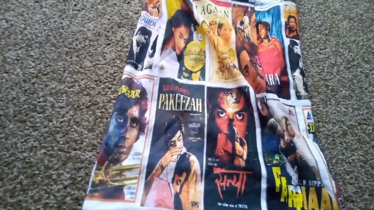 Taking a look at Mens Bollywood Vintage VHS classic Neck scarf 🧣 ordered from TEMU UK