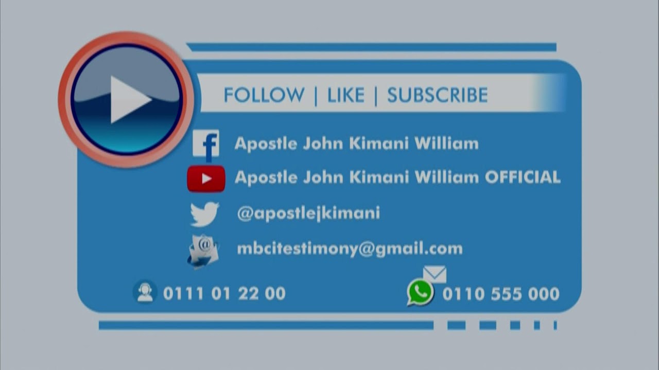 Writing Your Vision || Apostle John Kimani William