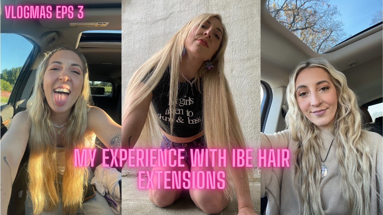 My Experience With IBE Hair Extensions! & updates on my hair loss journey | vlogmas eps 3