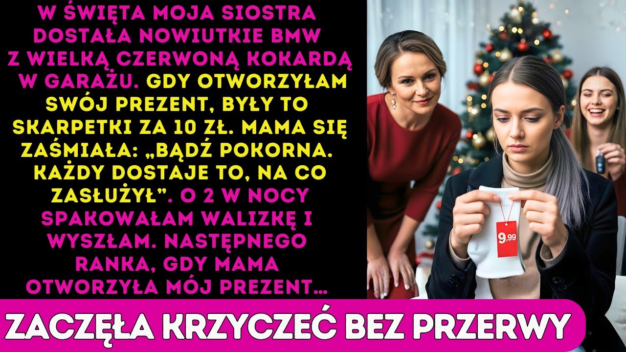 Siostra dostała BMW pod choinkę, ja skarpetki za 10 zł… o 2:17 zniknęłam bez słowa i ucięłam kontakt