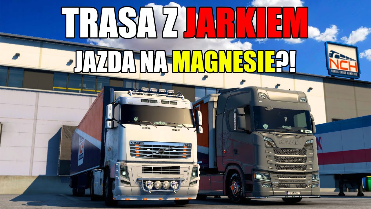 Trasa z JARKIEM-Jedziemy na MAGNESIE?! /w Mega Koliz |ETS2| [#2]