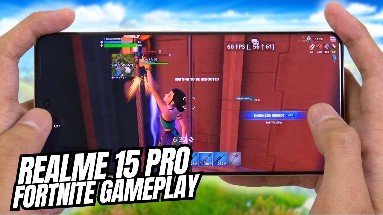 Realme 15 Pro Fortnite Mobile Gameplay | Snapdragon 7 Gen 4