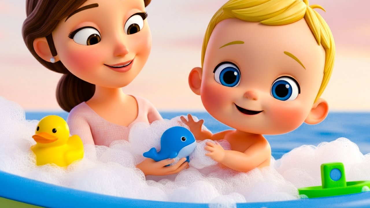 Bath Time Bubbles Song 🛁🫧 | Fun Baby Bath Songs for Toddlers | Dubi Dubi Dum