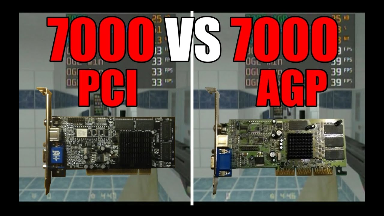 Radeon 7000 32 MB PCI vs Radeon 7000 64 MB AGP Test in Seven Games (No FPS Drop Capture Card)