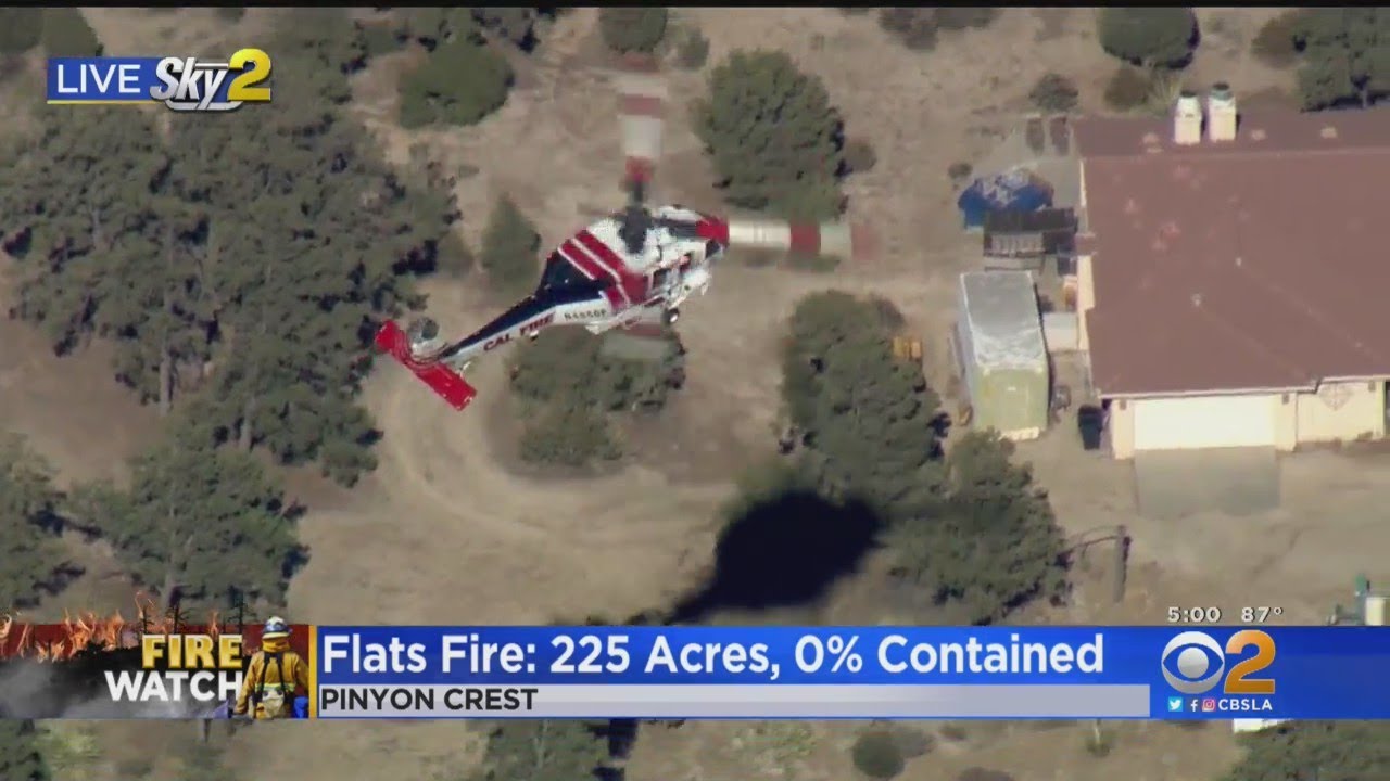 Flats Fire In Pinyon Crest