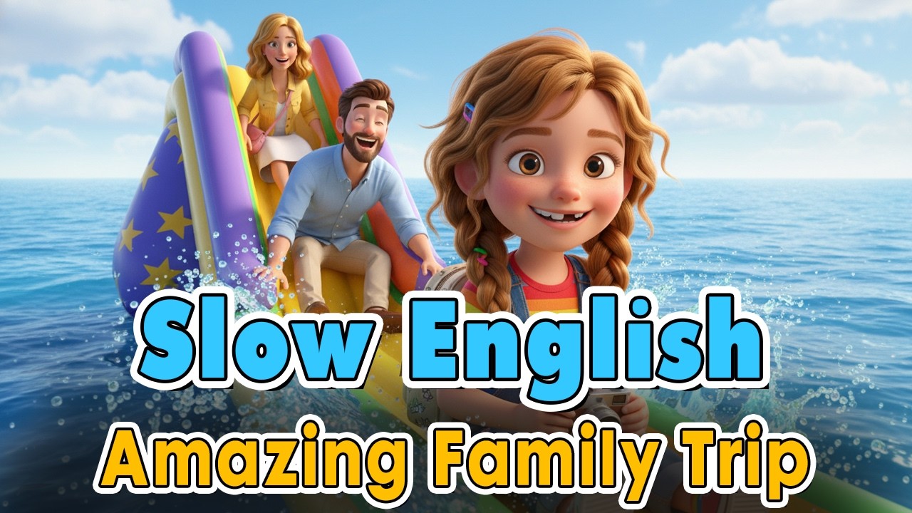 Amazing Family Trip to the Beach | Easy English Listening Practice Story (A2 Level)