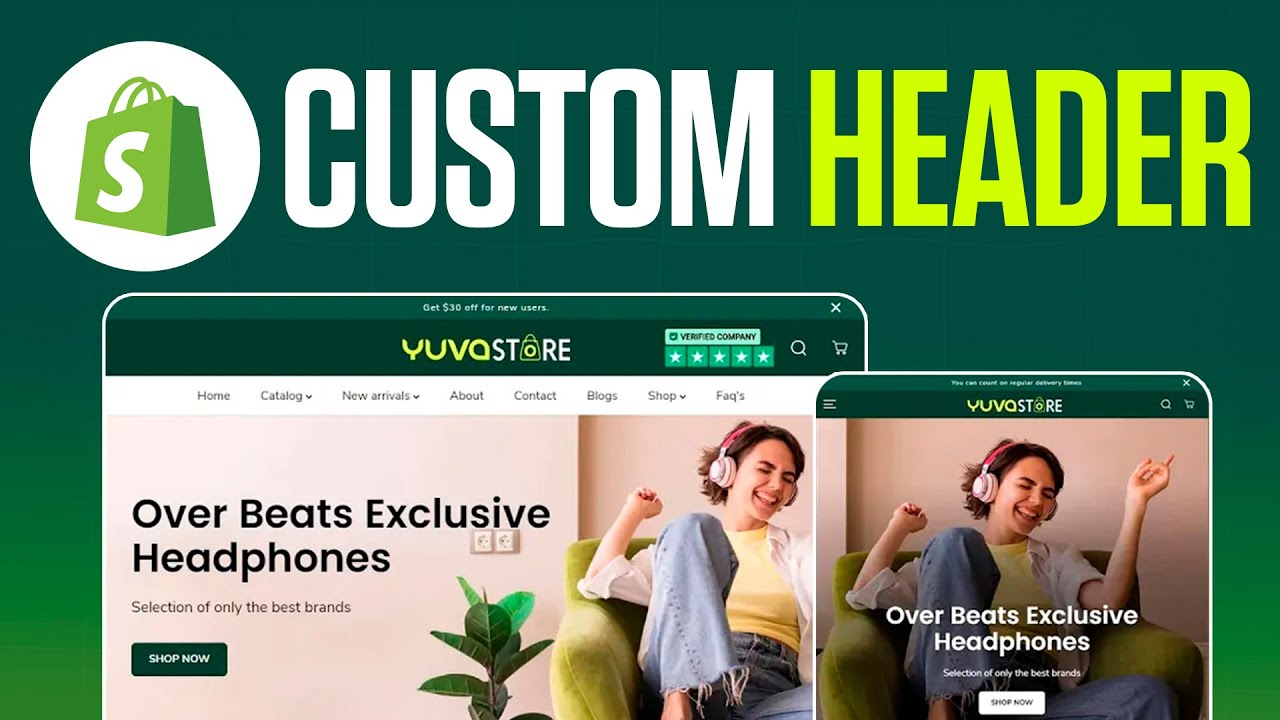 How To Create Custom Header In Shopify (2026) Complete Tutorial