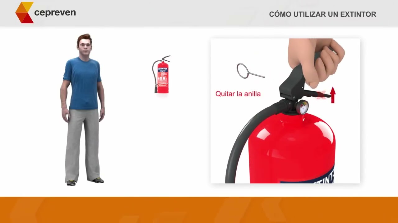 COMO UTILIZAR UN EXTINTOR