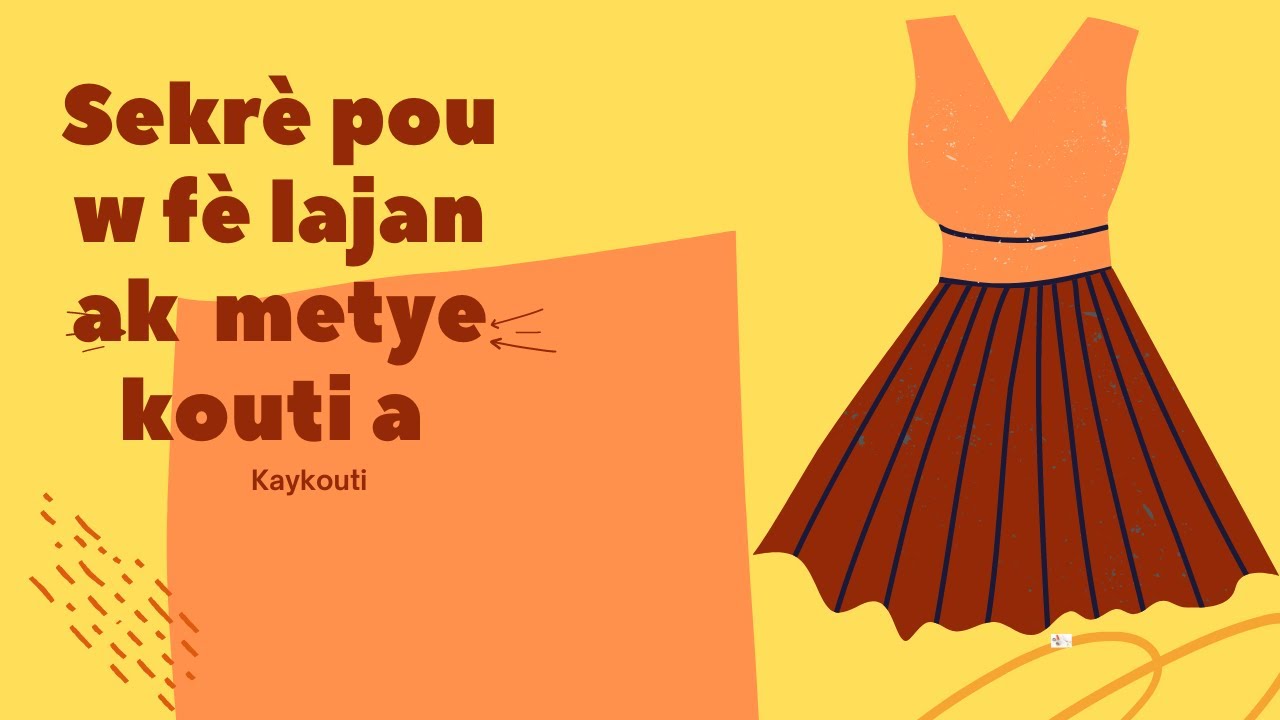 Sekr&egrave; pou w f&egrave; lajan ak metye kouti a.