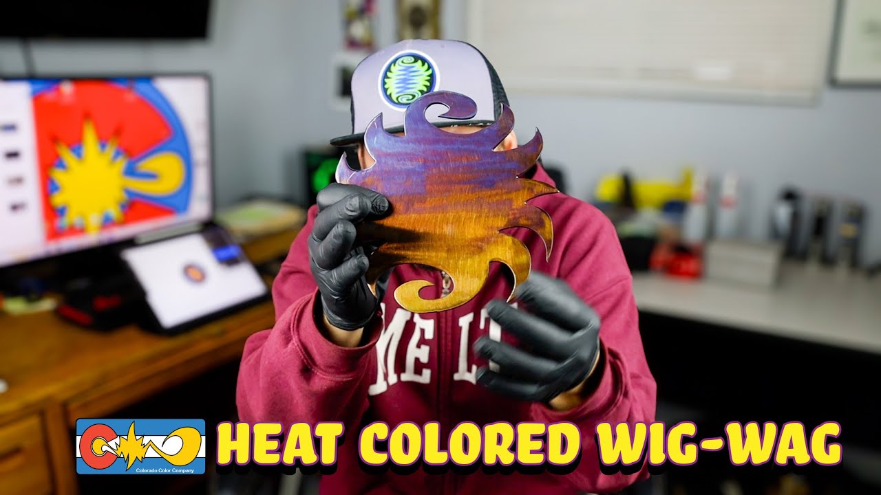 Metal Wig Wag Giveaway - Colorado Color Company - Heat Coloring Steel - Metal Glassblowing art